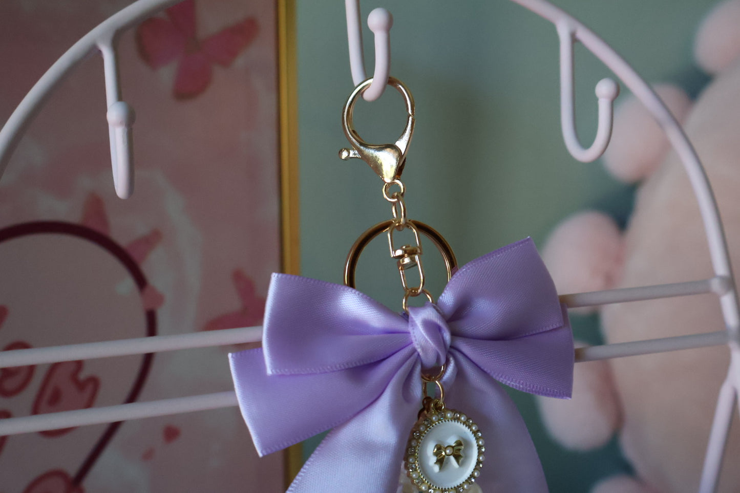 Violet Bow Charm