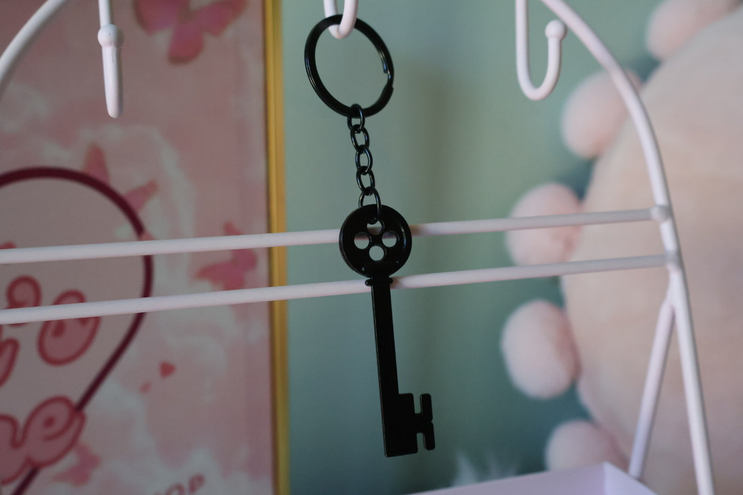 Key Button Charm