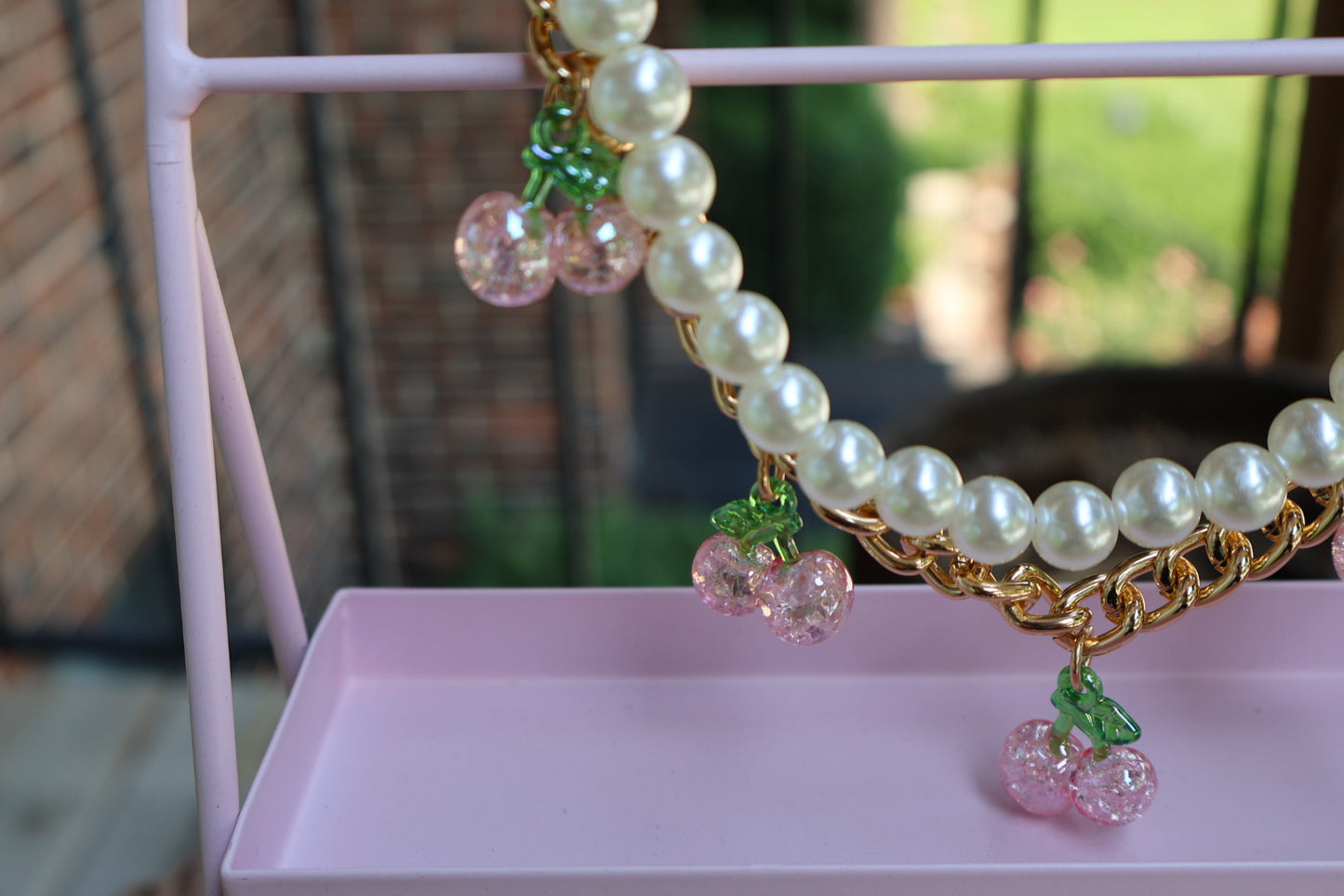 Customized Cherry/Pearl Charm