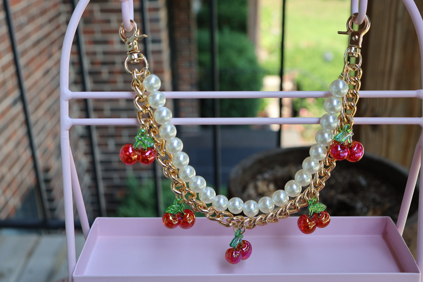 Customized Cherry/Pearl Charm