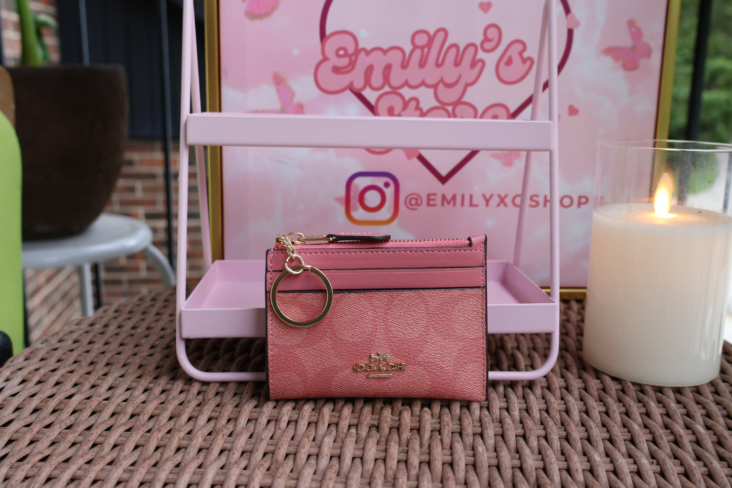 Pink Card Holder