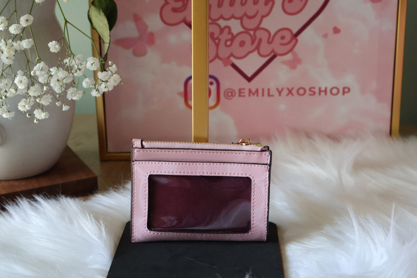 Pink Powder Matching Wallet