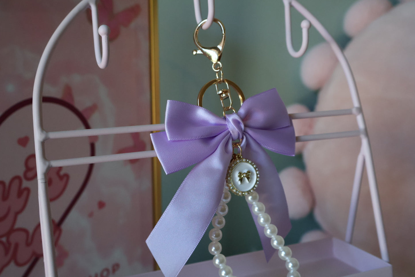 Violet Bow Charm