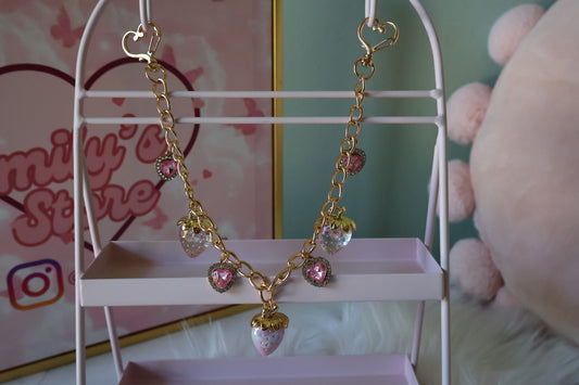 Customized Strawberry/Heart Charm
