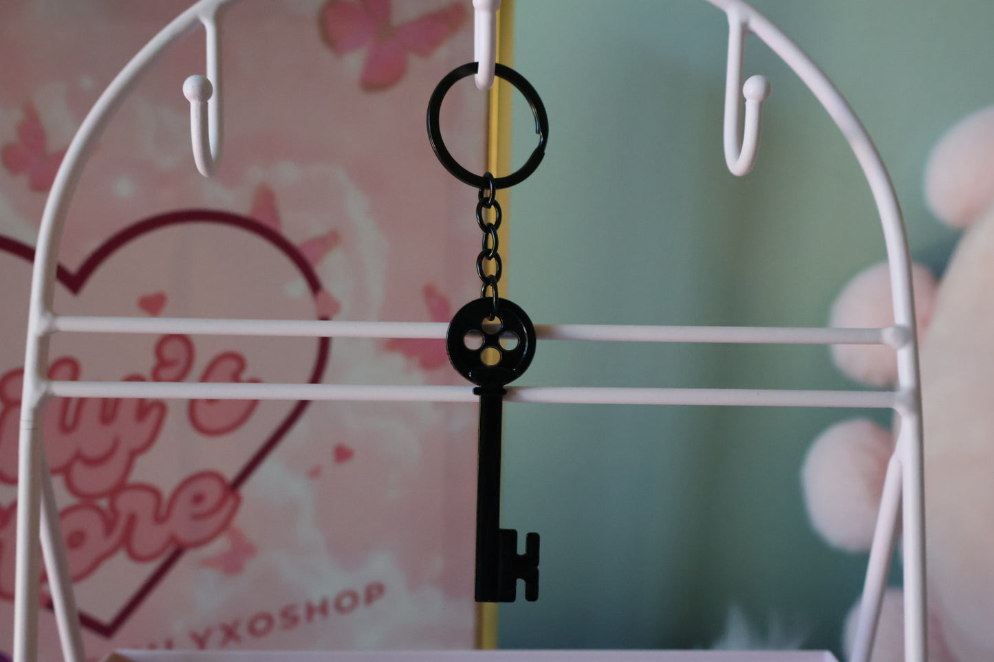 Key Button Charm