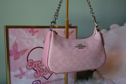 Powder Pink With Silver Hardware